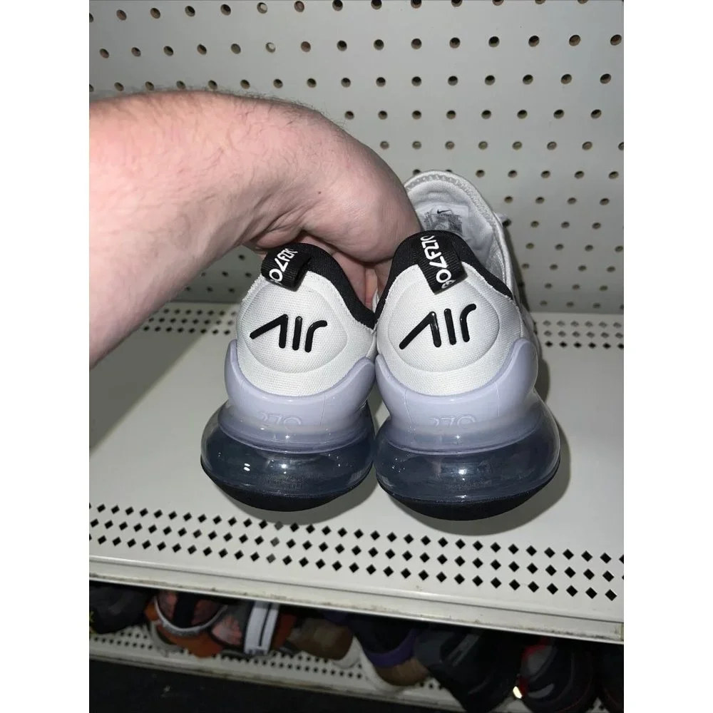 Nike Air Max 270 Golf Mens Spikeless Golf Shoes Size 9.5 White Black CK6483-102 - Picture 3 of 8